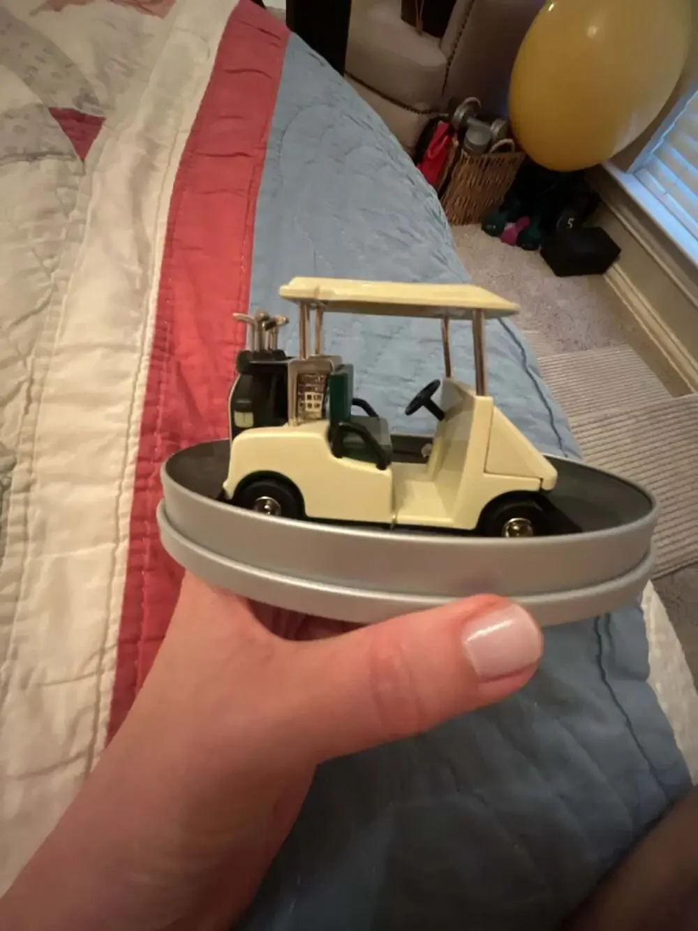 Relic Limited Edition Die Cast Golf Cart Desk Clock RML5001111